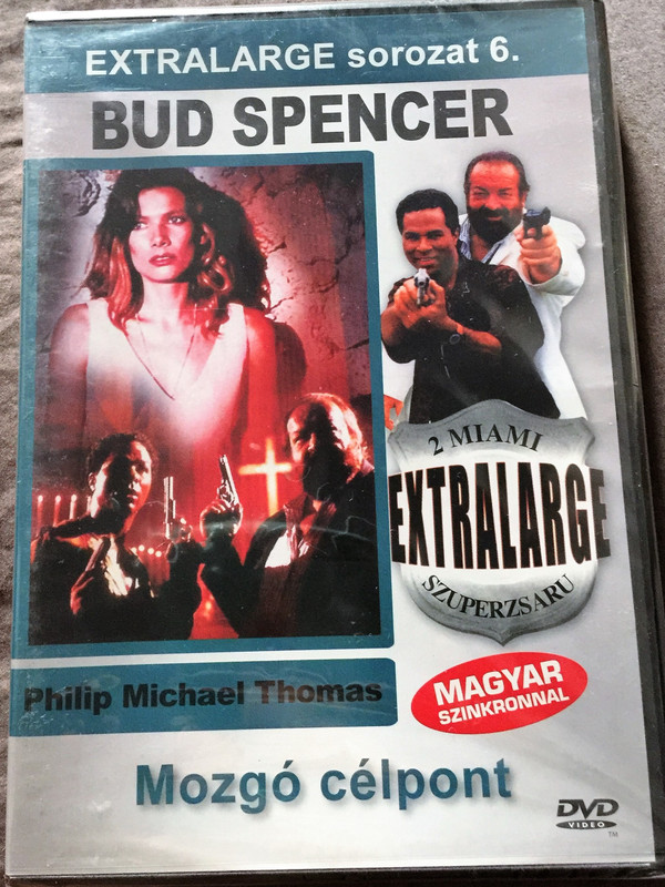 Extralarge - Moving Target DVD Extralarge Mozgó célpont - 2 miami szuperzsaru / Directed by Enzo G. Castellari / Starring: Bud Spencer, Philip Michael Thomas, Vivian Ruiz / Extralarge sorozat 6. (5999553601770)