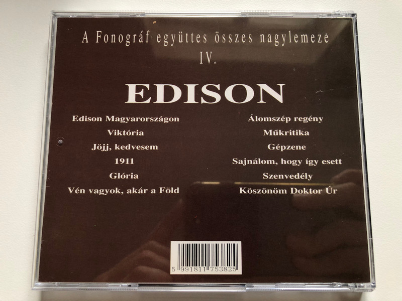 Edison Fonográf Album / Mega Audio CD 1994 / HCD 17538