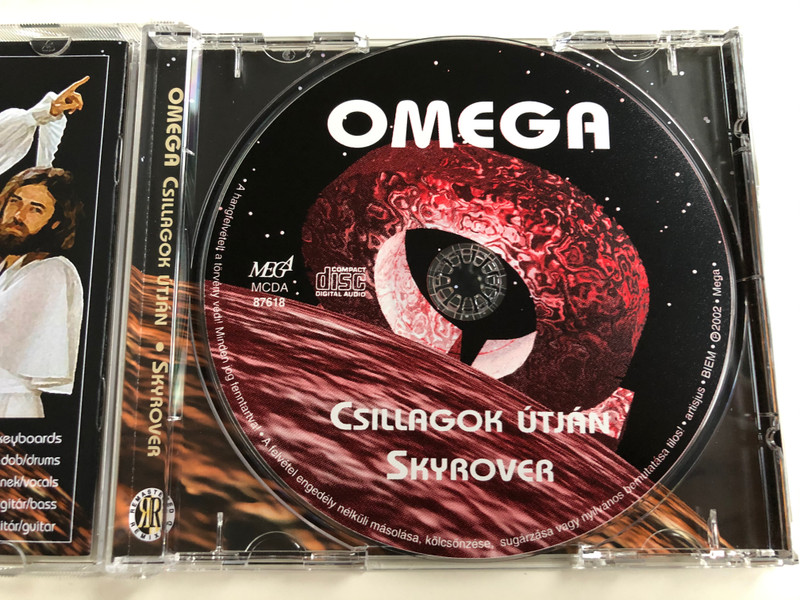 Omega ‎– Csillagok Útján, Skyrover / Omega VIII. / Mega‎ Audio CD 2002 / MCDA 87618