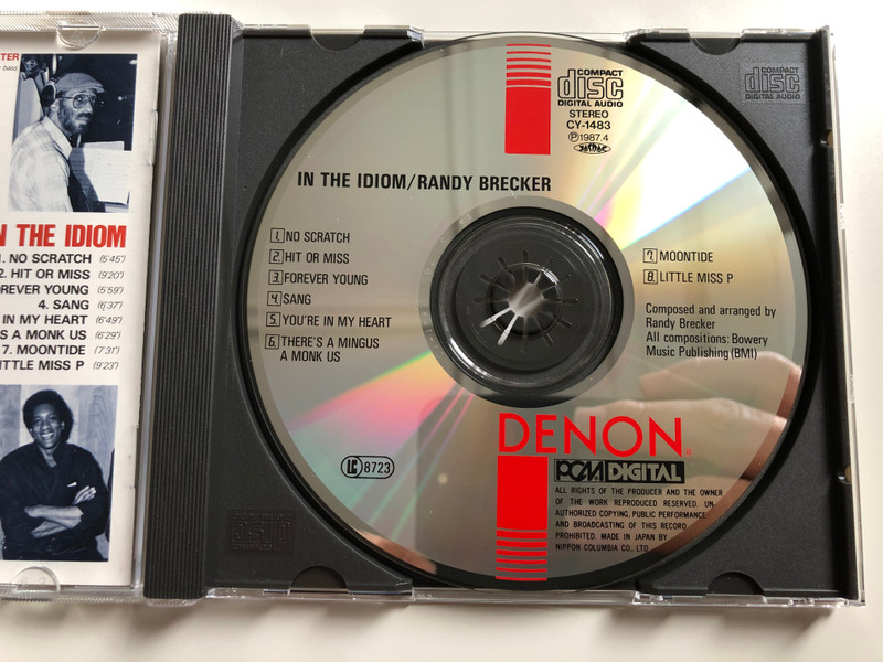 In The Idiom - Randy Brecker ‎/ Denon Audio CD 1987 Stereo / 33CY-1483