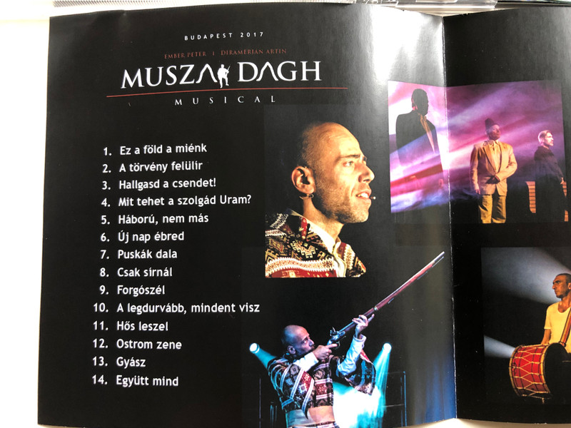 Ember Peter I Diramejan Artin - Musza Dagh / Musical / Budapest 2017 / Audio CD