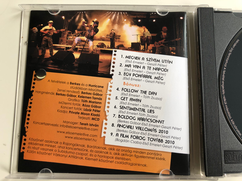 Első Emelet ‎– Megyek A Szívem Után / Private Moon Records ‎Audio CD 2010 / PMR 460197 2