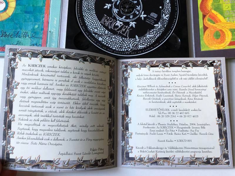 Band Of Igriczek, Ring Slowly / Igriczek / Lassan Csendíjjetek = Ring Slowly... / Muszika A Középkorból És Moldvábol = Mediaeval And Moldavian Music / Not On Label (Igriczek Self-released) ‎Audio CD 2004 / IGRICD 001