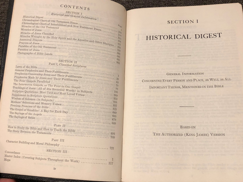 The System Bible Study - Enlarged Edition / Based on KJV / Leather Bound / The Most Complete, Concise, Useful Book of Bible Helps / John Rudin & Co. Inc 1971