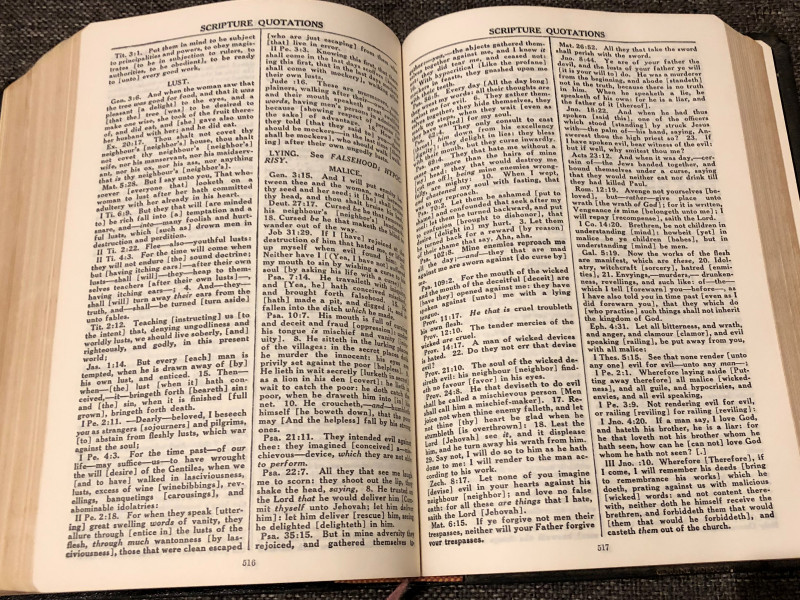 The System Bible Study - Enlarged Edition / Based on KJV / Leather Bound / The Most Complete, Concise, Usefool Book of Bible Helps / John Rudin & Co. Inc 1971 (SytemBibleStudy)