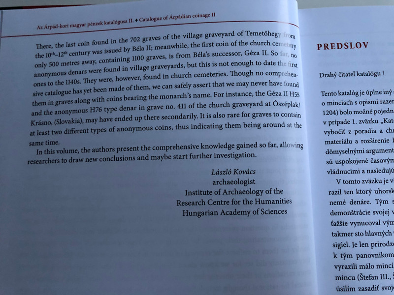 Catalogue of Árpádian Coinage II. by Tóth Csaba - Kiss József Géza / Az Árpád-kori Magyar Pénzek Katalógusa II. / Hardcover 2018 / Magyar Nemzeti Múzeum - Martin Opitz Kiadó (9789639987371)