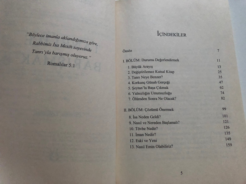 Tanri Ile Barişmak by Billy Graham / Turkish translation of Peace with God / Translated by Leyla Güleç / Paperback 2019 / 2nd edition / HABERCI (9789758820634)