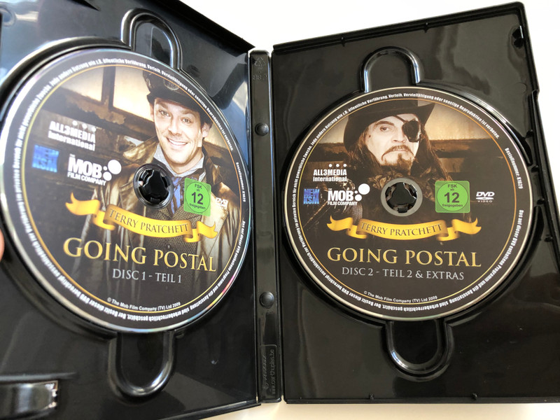 Terry Pratchett's Going Postal DVD 2010 Nach dem Scheibenwelt Roman / 2 DISC SET / Eine Geschichte über liebe und rache... und Briefmarken / Directed by Jon Jones / Starring: Richard Coyle, David Suchet, Charles Dance, Claire Foy, Nicholas Farrell, Andrew Sachs (4260181986296)