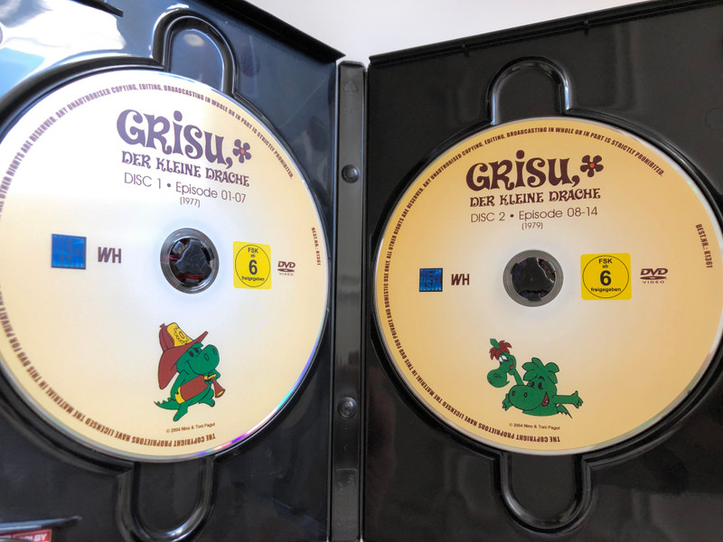 Grisu, der kleine drache DVD / 2 Disc Set / Box 1 / Episode 01-14 / Draghetto Grisù AKA Grisù il draghetto / Grisu the little dragon / Italian Animated cartoon (4260181983615)