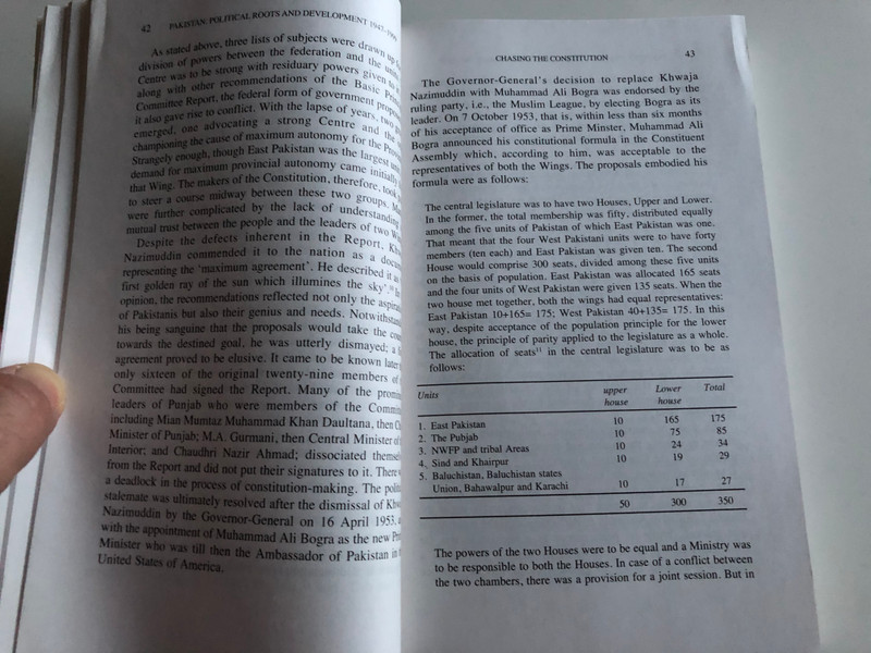 Pakistan - Political Roots & Development 1947-1999 by Safdar Mahmood / Oxford Univeristy Press 2019 / Oxford Pakistan Paperbacks / 15th print (9780195798067)