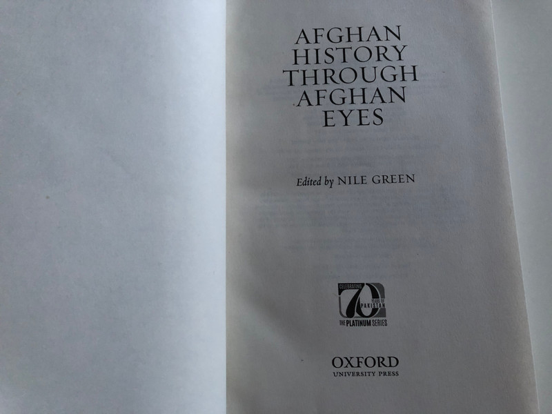 Afghan History through Afghan Eyes by Nile Green / Oxford University Press 2017 / Hardcover (9780199405145)