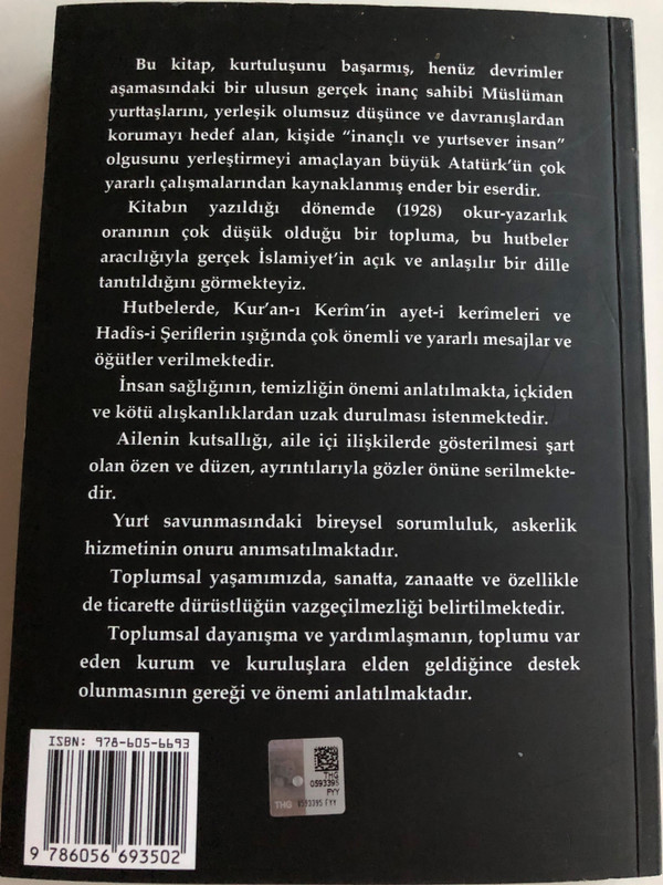 Atatürk'ün Hazırlattığı Hutbeler by Emine Seyma Usta / Speaches by Mustafa Kemal Atatürk / Dr. Hasan Yazici, Dr. Atakan Ural / Beyaz Köşe Yayınları (9786056693502)