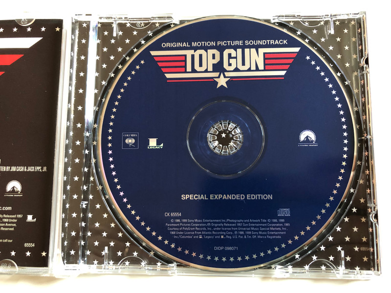 Original Motion Picture Soundtrack - Top Gun / Special Expanded Edition / Kenny Loggins: Danger Zone, Cheap Trick: Mighty Wings, Kenny Loggins: Playing With The Boys, Teena Marie: Lead Me On... / Columbia ‎Audio CD 1999 / CK 65554