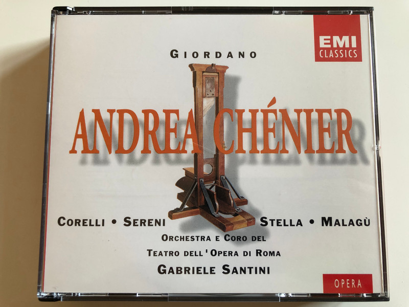 Giordano - Andrea Chénier / Corelli, Sereni, Stella, Malagù / Orchestra e Coro Del Teatro Dell'Opera Di Roma, Gabriele Santini / EMI Records Ltd. 2x ‎Audio CD 1994 Stereo / CMS 5 65287 2