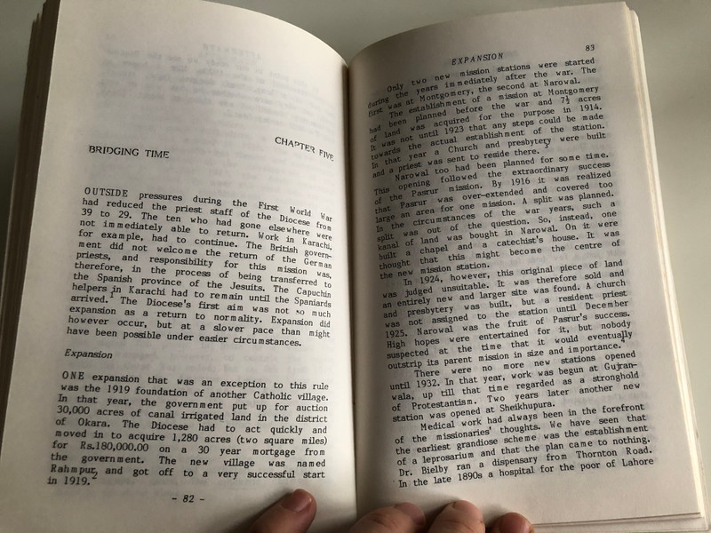 Into Deserts by John Rooney M.H.M / Pakistan Christian History Monograph No. 4 / Christian Study Centre Rawalpindi 1986 / Paperback (PakistanChristianHistoryNo4)