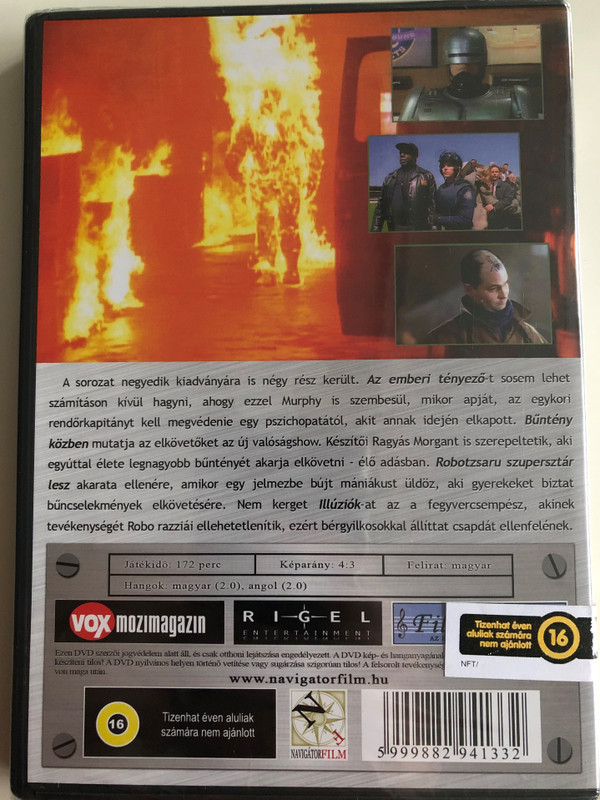 Robocop series DVD 1994 Robotzsaru Sorozat / Starring: Richard Eden, Yvette Nipar / Directors: Timothy Bond, Alan J. Levi, Paul Lynch, Michael Vejar (5999882941332)