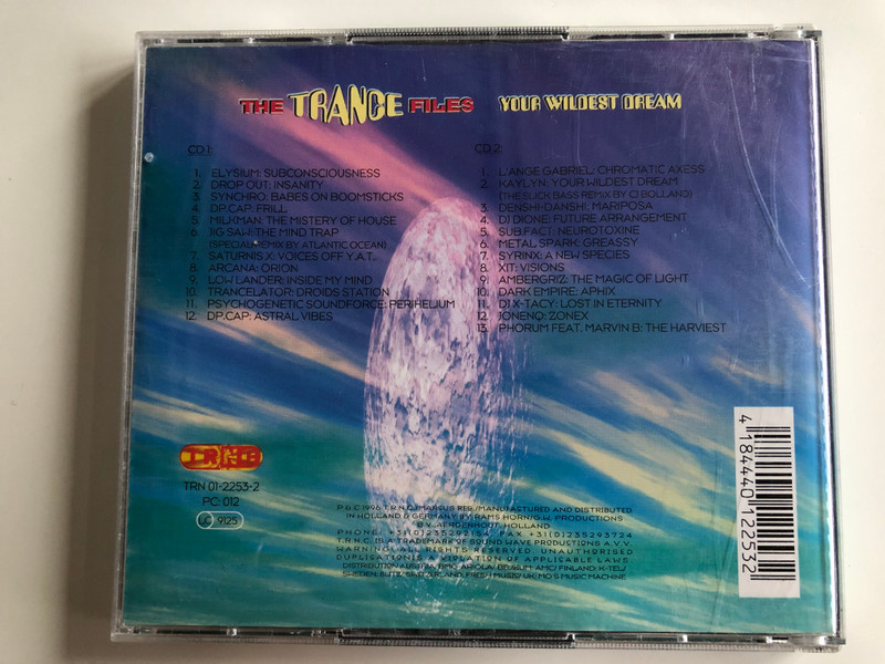 The Trance Files - Your Wildest Dream / T.R.N.C. 2x ‎Audio CD 1996 / TRN 01-2253-2