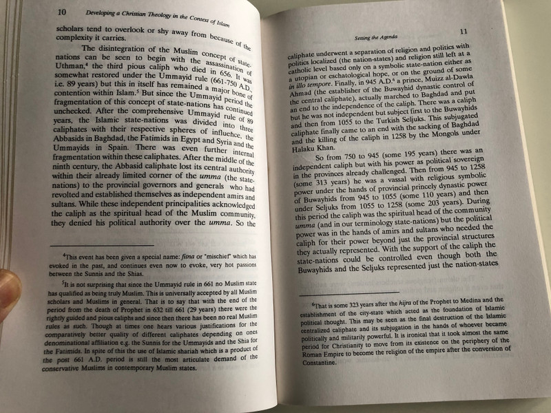 Developing Christian Theology in the Context of Islam by Christine Amjad-Ali / Christian Study Centre, Rawalpindi 1996 / Paperback / A Report of the Silver Jubilee Seminar held at the Christian Study Centre, Rawalpindi, Pakistan, November 22-27, 1993 (DevelopingChristianTheology)