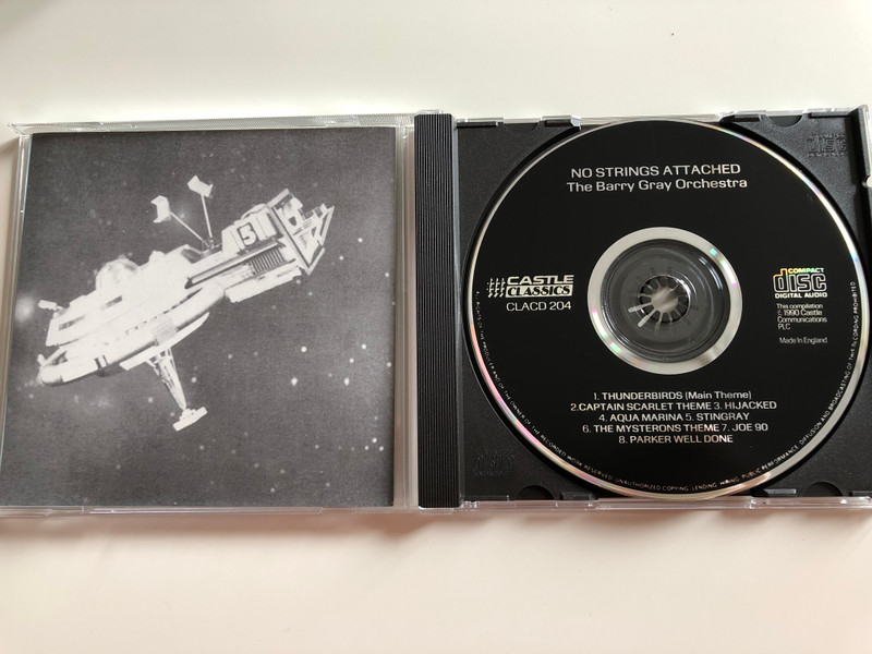 No Strings Attached / Featuring Thunderbirds, Captain Scarlet & The Mysterons, Stringray & Joe 90 / The Barry Gray Orchestra ‎/ Castle Classics ‎Audio CD 1990 / CLACD 204