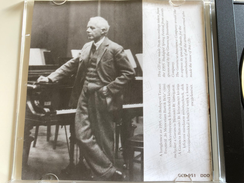 In Memoriam Bartók Béla / Sound Express ‎Audio CD 1995 / GCD-951 