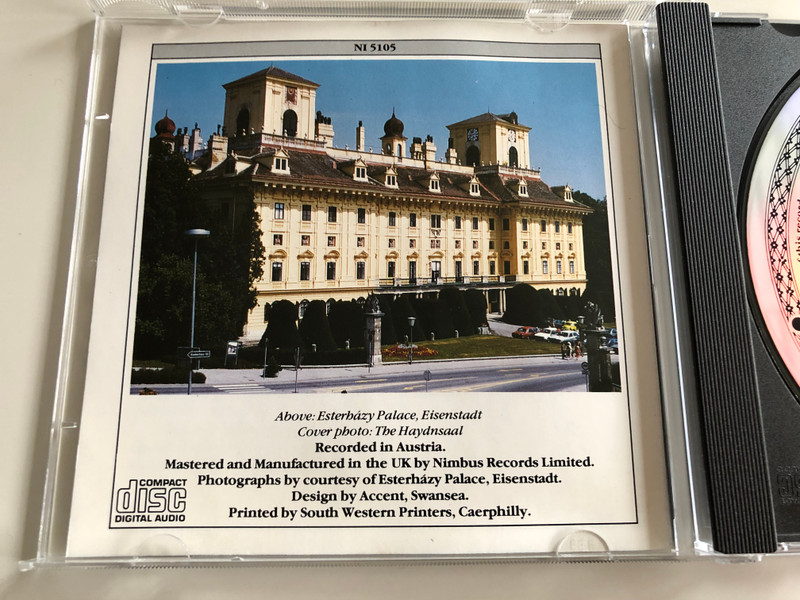 Haydn - Symphony No. 101 in D ''The Clock'', Symphony No. 103 in E flat ''Drumroll'' / Austro-Hungarian Haydn Orchestra at the Esterhazy Palace, Eisenstadt / Conductor: Adam Fischer / Nimbus Records Audio CD 1987 / NI 5105