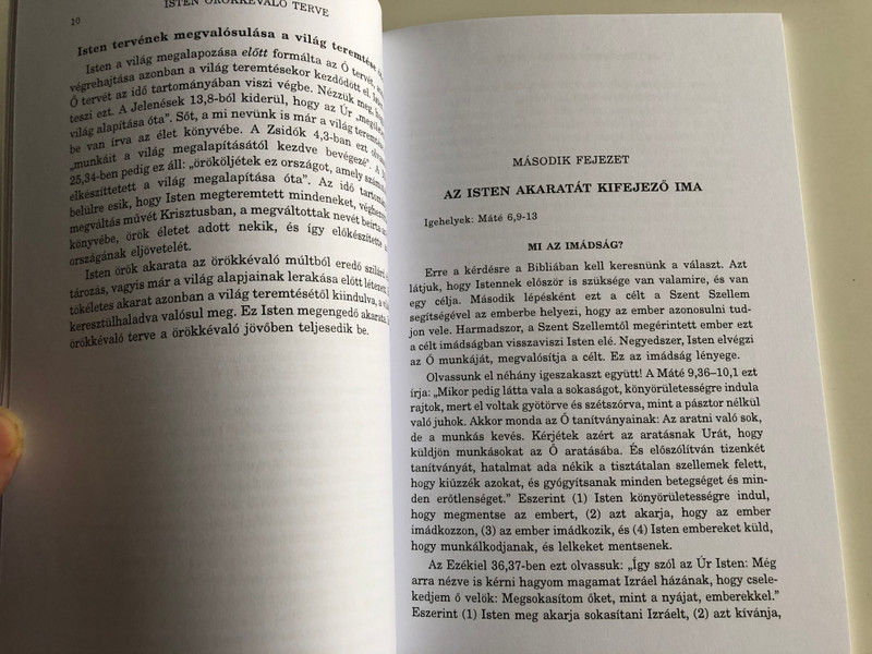 Isten örökkévaló terve by Watchman Nee / God's Eternal Plan in Hungarian language / A gyülekezet döntő szerepe Isten vágyának megvalósításában / Élet folyama Alapítvány (Living Stream Ministry) 2002 / Paperback (0736307672)