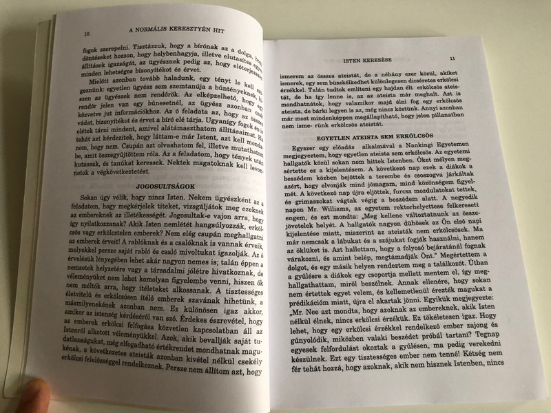 A Normális Keresztyén Hit by Watchman Nee / Isten és élet - Krisztusban / Hungarian edition of The Normal Christian Faith / Living Stream Ministry 1999 / Az Élet Folyama Alapítvány / Paperback (9780736305617)