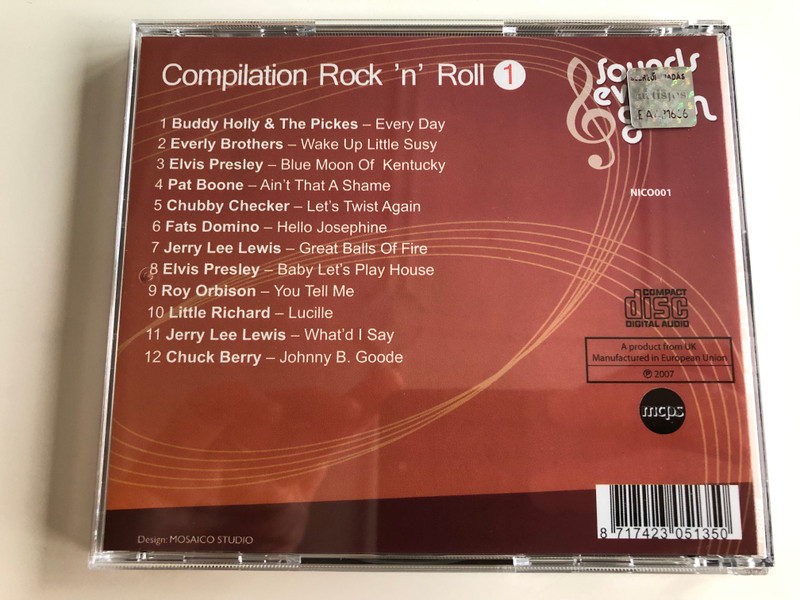 Sounds evergreen / Compilation Rock 'N' Roll 1 / Sounds Evergreen Audio CD 2007 / NICO001
