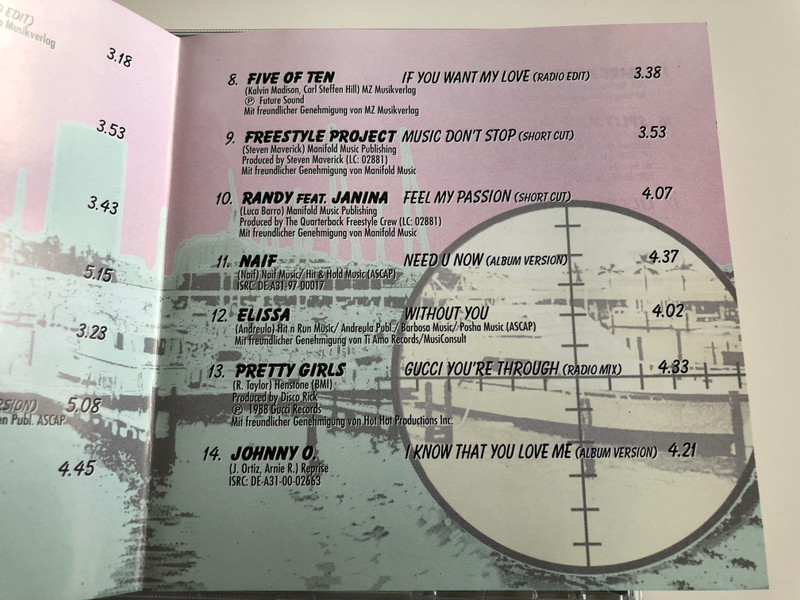 Freestyle Vol. 11 / Flying Steps, Stevie B., B. V. S. M. P., Free Team, Pretty Girls,... and more / ZYX Music Audio CD 2000 / ZYX 55188-2