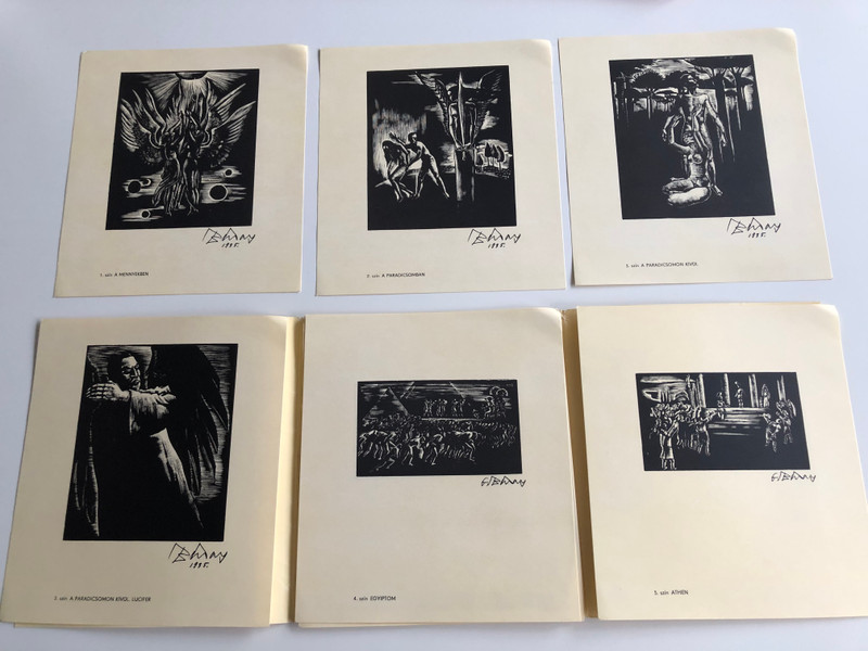 Az Ember tragédiája by Madách Imre / Buday György Fametszetei / Illustrations for Tragedy of Man play by György Buday / Népművelési Propaganda Iroda - Szegedi Szabadtéri Játékok (EmberTragediajaFametszetek)