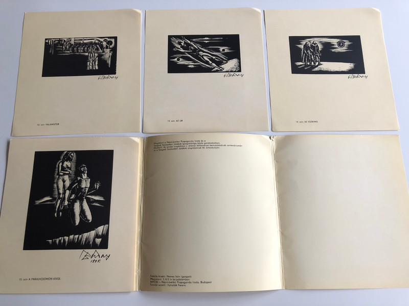 Az Ember tragédiája by Madách Imre / Buday György Fametszetei / Illustrations for Tragedy of Man play by György Buday / Népművelési Propaganda Iroda - Szegedi Szabadtéri Játékok (EmberTragediajaFametszetek)