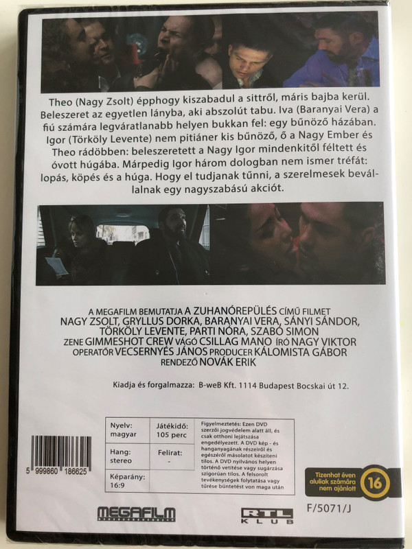 Zuhanórepülés DVD 2007 / Directed by Novák Erik / Starring: Nagy Zsolt, Gryllus Dorka, Baranyai Vera, Csányi Sándor (5999860186625)