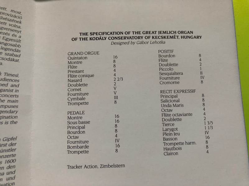 Xaver Varnus plays Bach / Opus Magnum Audio CD 1994 / OM CD 001