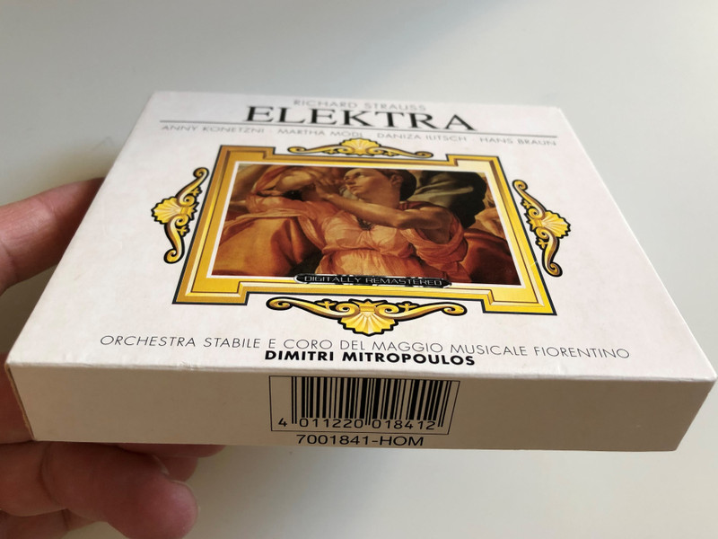 Richard Strauss ‎– Elektra / Anny Konetzni, Martha Modl, Daniza Ilitsch, Hans Braun / Orchestra Stabile E Coro Del Maggio Musicale Fiorentino, Dimitri Mitropoulos / Hommage 2x Audio CD 2000 Stereo / 7001841 - HOM