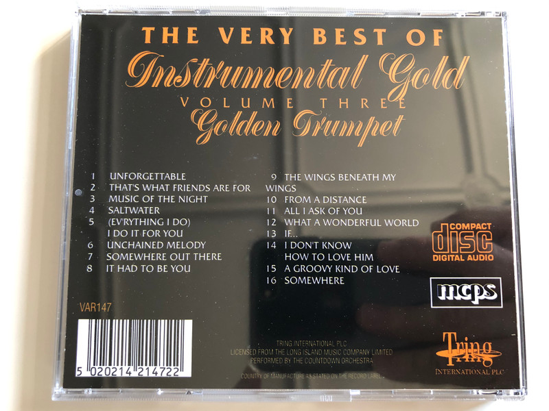 The Very Best Of Instrumental Gold - Volume Three, Golden Trumpet / Tring Audio CD / VAR147