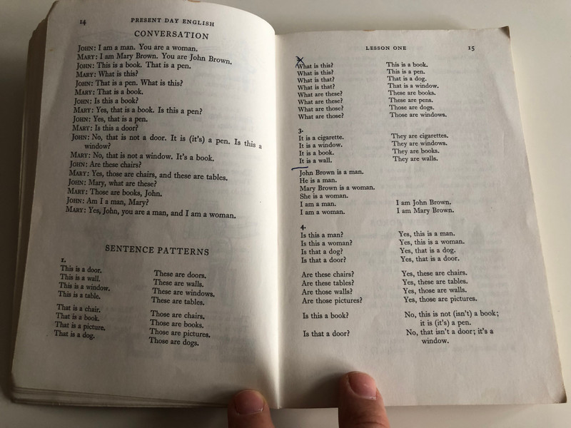 Present day English for foreign Students BOOK 1 by E. Frank Candlin / Hodder and Stoughton 1975 / Paperback / 10th impression / Illustrations by Bill Burnard (0340090154)