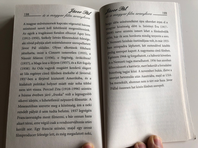 Jávor Pál és a magyar film aranykora by Várkonyi Vilmos / Életrajz, Anekdoták, Pályatársak, Slágerek / Biographical work about Hungarian actor Pál Jávor and the golden age of Hungarian Cinema / Paperback / Lupuj-Book (9789638855787)