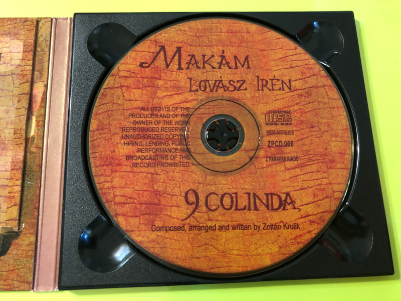 Makám - Lovász Irén ‎– 9 Colinda / Fonó Records ‎Audio CD 2001 / FA-095-2 (5998048509522)