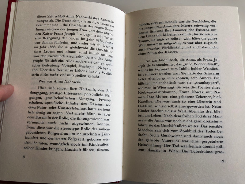 Anna Nahowski und Kaiser Franz Joseph by Friedrich Saathen (Hg.) / Aufzeichnungen / BÖHLAUS 1986 / Historical records of Franz Joseph I and his mistress / Hardcover (3205050371)