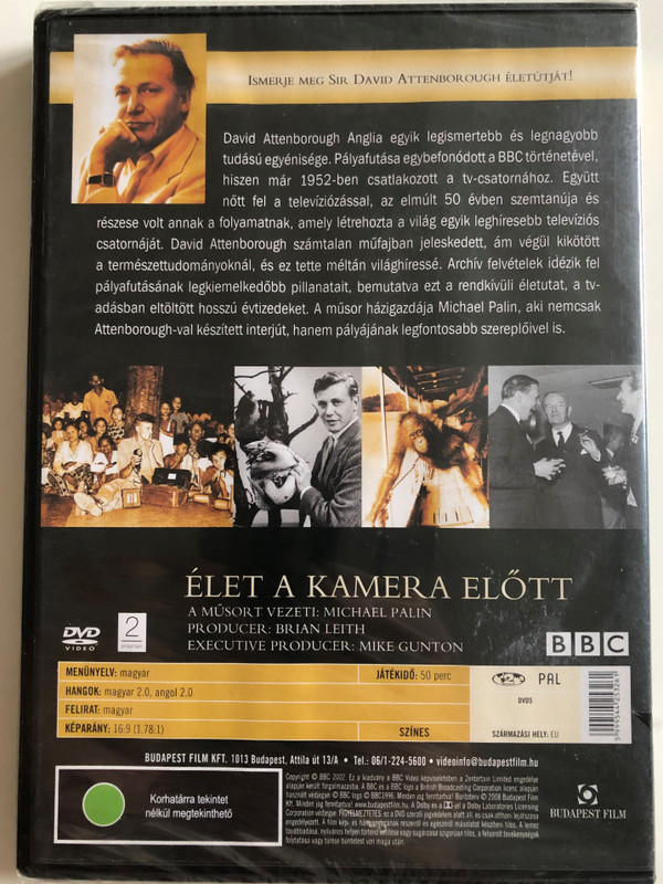 Élet a kamera előtt - Life on Air DVD 2002 / BBC / The Life of David Attenborough / Documentary / Presented by Michael Palin (5999544253261)