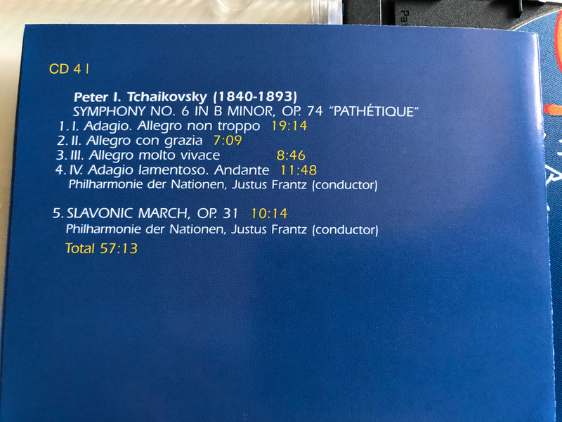 Quadromania 4 / Peter I. Tchaikovsky - Symphonies Nos. 2, 4-6 / Quadromania 4x ‎Audio CD 2004 / 222178-444