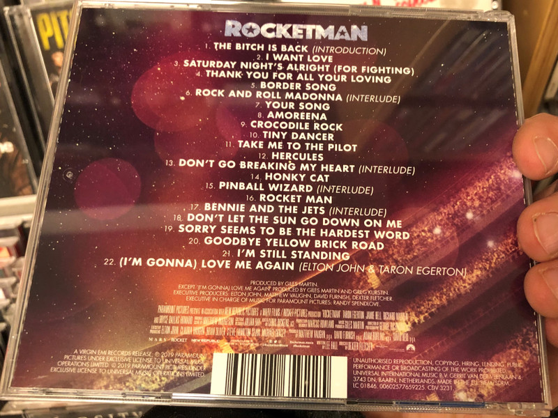 Rocketman (Music From The Motion Picture) / Virgin EMI Records ‎Audio CD 2019 / CDV3231