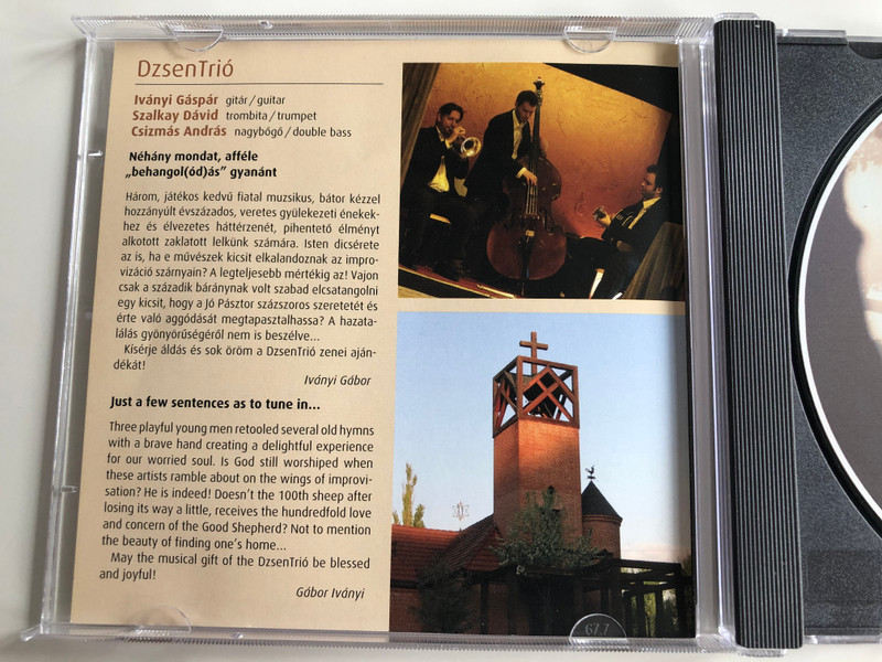 Maradj Velem! - Abide with me! / DzsenTrio Audio CD 2011 / Beautiful Christian Instrumental Music of well known Hymns and Songs