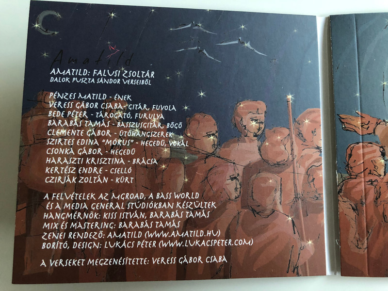 Falusi Zsoltar - Amatild / Dalok Puszta Sandor Verseibol / Gryllus Audio CD 2014 / GCD-146