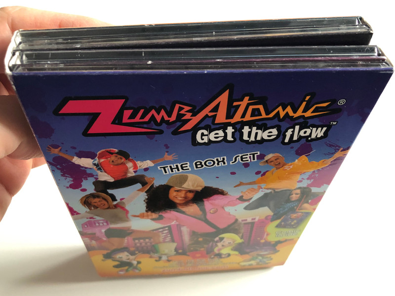 Zumbatomic - Get the flow DVD Box SET / Comic inside / Join the hip bop party-'til-you-drop / 4 Discs (ZumbAtomicDVDBox)