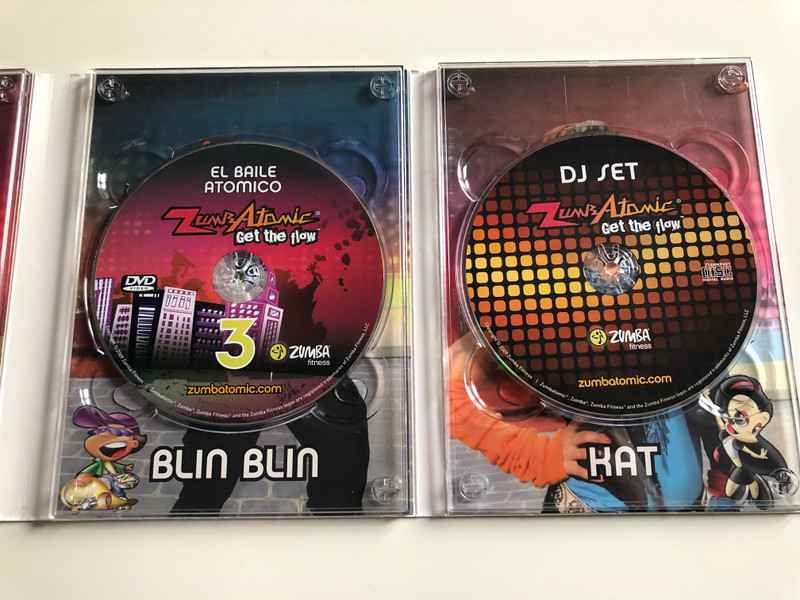 Zumbatomic - Get the flow DVD Box SET / Comic inside / Join the hip bop party-'til-you-drop / 4 Discs (ZumbAtomicDVDBox)