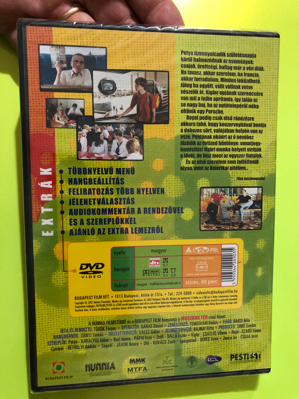 Moszkva Tér DVD 2001 Moscow Square / Directed by Török Ferenc / Starring: Karalyos Gábor, Pápai Erzsi, Balla Eszter, Csatlós Vilmos, Jávor Bence 