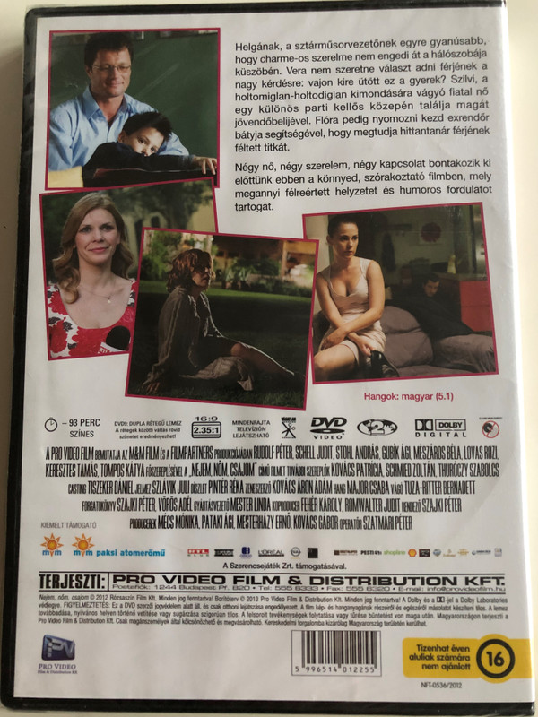 Nejem Nőm Csajom DVD 2012 / Directed by Szajki Péter / Starring: Rudolf Péter, Schell Judit, Stohl András (5996514012255)