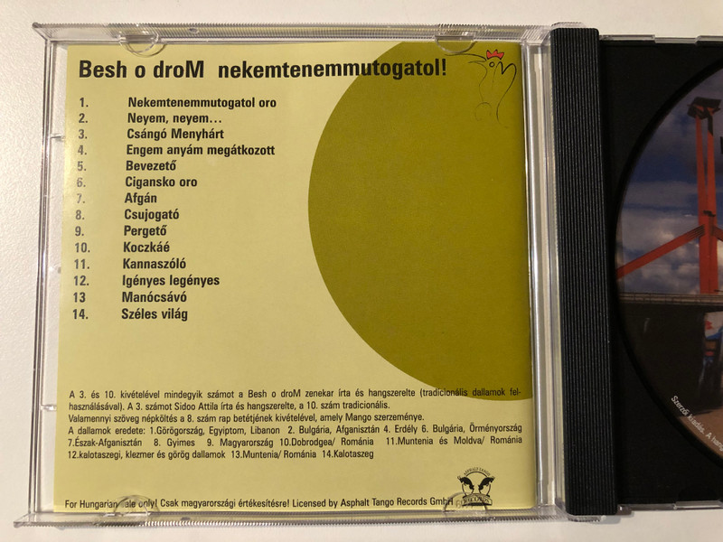 Besh O Drom ‎– nekemtenemmutogatol! - can't make me! / Audio CD 2002 / BOD 0202