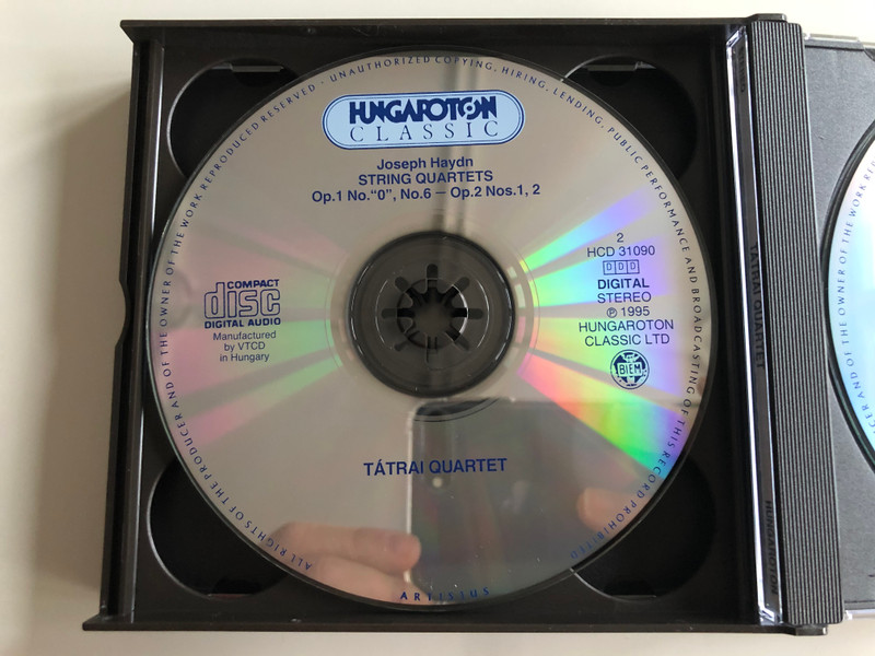 Joseph Haydn ‎– String Quartets Opp.1, 2, 42, 103 / Tátrai Quartet / Hungaroton Classic ‎3x Audio CD 1995 Stereo / HCD 31089-91